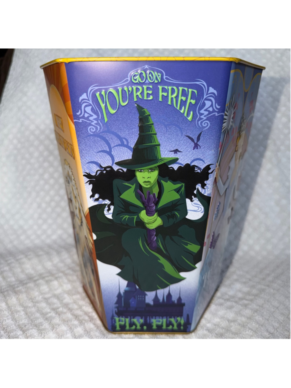Pristine Wicked 2 For Good Collectible Popcorn Bucket Tin Or Kids Room Trash Can